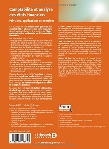 Livres Couvertures de Comptabilité et analyse des états financiers (comptabilité belge)