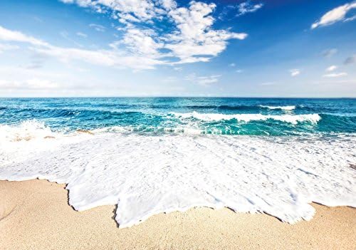 Welt-der-Träume | Photo Wallpaper Wall Mural 130gsm Non-Woven | Beach and Peaceful Ocean | VEXXXL (416cm. x 254cm.) | 10218VEXXXL-AW | nature landscape sea seaside beach ocean blue