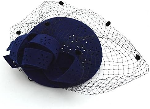 Yu* Women 's wool wool hat / retro hats / autumn and winter / red bridal headdress / beret , sapphire