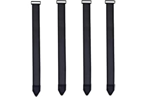 Upbeat Fascette Cavi con Gancio 61x5 cm (4 Pezzi), Multiuso Cinghie Elastiche per Bicicletta, Protezioni per Pantaloni, Bagagli, Tappetini per Yoga, Campeggio, Tubi, Cavi ecc