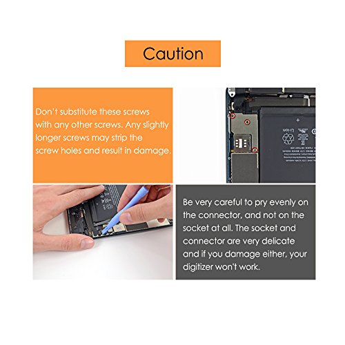 LL TRADER Für iPad mini 1&2 Touchscreen Digitizer Glaslinse mit IC Flexkabel , Home Button und Werkzeug Weiß Ersatz - 6
