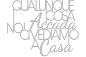 Declea Home Decor Scritta in Legno Frase da appendere, Targa e Cartello in legno Decorazione per la Casa Arredo, Frase da appendere in Legno Amore Casa