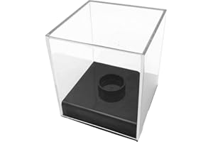 Custodie da baseball per palline, Protettore da baseball impermeabile Clear Cube, Protezione antipolvere per pallavolo per tavolo di casa, scatole salvaspazio per pallavolo per libreria Misoyer