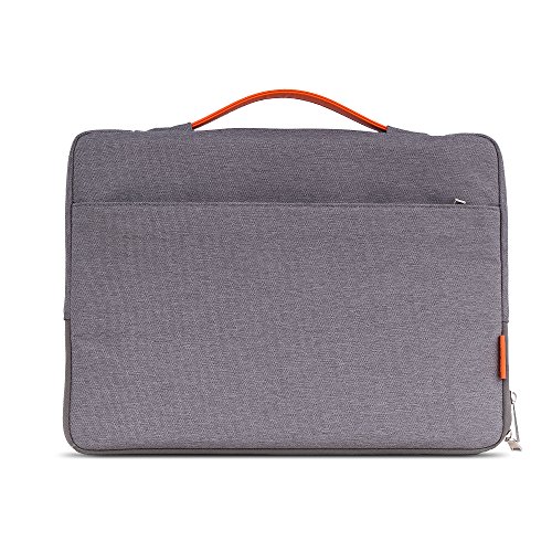 MoKo MacBook Air 13.3" / Pro 13.3" Sleeve Hülle - 13.3"-13.5" Ultrabook Hülle Notebooktasche Schutzhülle Wallet Case Sleeve mit Karten-Slot für MacBook Air / Pro 13.3"/Surface Book 13.5", Dunkelgrau