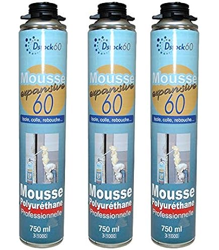 Selsil® Montage Foam Mousse Expansive de Remplissage Manuel 750ML | Bc Groupe