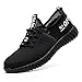 Produktbild SUADEEX Sicherheitsschuhe Herren Damen Arbeitsschuhe S3 Leicht Sportlich Atmungsaktiv Schutzschuhe Stahlkappe Sneaker Turnschuhe Outdoor Schuhe Unisex, 05-schwarz, 43 EU