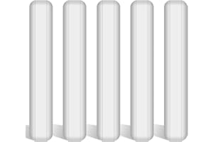 stonylab Barra di Agitazione, Ancorette Magnetiche Rivestite in PTFE da 50 mm Mixer Bianco per Agitatori, 5 Pacchetti