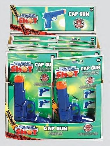 PACK OF 12 - Children's Sure Shot 8 Shot Cap Gun Toy