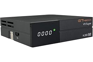 GT MEDIA GTMEDIA V9 SÚPER DVB S2 Satellite décodeur numérique Décodeur numérique H.265 Soporte 1080P Haute définition IPTV PowerVu Biss Newca CCCAM Décodeur, avec WiFi intégré