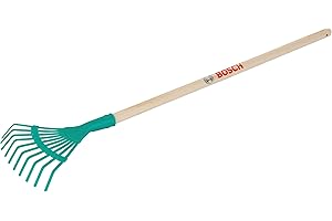 Theo Klein 2717 Bosch Garten Laubrechen | Robuster Kinder-Rechen mit stabilem Stiel | Praktische Aufhänge-Öse | Maße: 93 cm x 20 cm x 5 cm | Spielzeug für Kinder ab 3 Jahren
