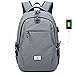 Produktbild Bravoe Laptop Rucksack Männer Wasserdicht Rucksäcke mit USB Ladeport Für Arbeit Und Reise (Grau)