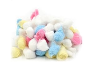 Lpitoy Boule De Coton Colorée pour Garder Au Chaud en Hiver, 100 Pièces, Fournitures De Remplissage De Maison pour Hamster Rat Souris, Fournitures pour Petits Animaux