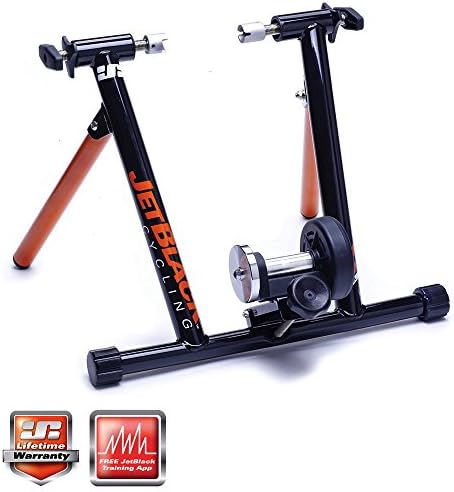 JetBlack S1 Sport Trainer &amp; Lite App / Indoor Cycling Cycle Bicycle Training Fitness Home Bike Gym Biking Train Mountain MTB Road Wheel Tyre Turbo Accessories Exercise Folding Fold Steel Frame Free Phone App Spinning Spin Cardio Workout