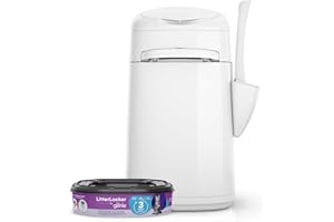 LitterLocker by Litter Genie, DAS ORIGINAL, Katzenstreu-Eimer, 50% ergiebiger, erspart den täglichen Gang zum Mülleimer