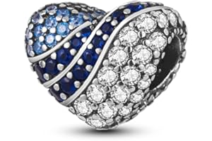 Parmuz Clip Spacer Charm for Bracelet 925 Sterling Silver Pave Cubic Zirconia Clip Lock Spacer Stopper Charm Bead Star Moon Evil Eye charms Jewelry Gift for Woman