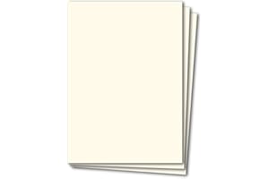 ‎GLÜXX AGENT Glüxx Agent 50 Blatt Tonkarton DIN A4 - Creme - 240 g/m² Dicker Bastelkarton - 21,0 x 29,7 cm Pappe zum basteln für Fotoalbum Menükarte Bedruckbar DIY kreativ Sein
