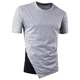 Produp Fashion Tops Herren Sommer Casual Print V-Ausschnitt Pullover T-Shirt Top Bluse Comfoutable Sport Pullover
