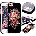 Produktbild iPhone 8 Hülle, iPhone 7 Hülle, ZXK CO Flexible Silikon Handyhülle 3D Blumenmuster Vintage Weich Case Schutzhülle für iPhone 8 und 7 4,7 zoll (iPhone8/7, Blumen Schwarz)