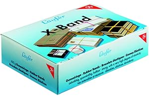 Läufer 59102 Rondella X-Band, elastyczne taśmy krzyżowe, 150 x 11 mm, średnica 100 mm, pudełko 100 g, kolorowe