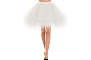 Bbonlinedress Tutu Tüllrock Petticoat Unterrock Rock 50er Vintage Ballet Blase Tanzrock Tanzkleid Ballkleid Kurz Retro