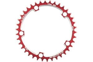 KTKEET 110/130BCD Plato 36/38/40/42/44/46/48/50/52/54/56/58/60T Redondo estrecho ancho Cadena de 5 pernos Rueda de bicicleta para bicicleta plegable de 8-12 velocidades