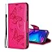 Produktbild Nadoli Leder Hülle für Galaxy A50,PU Leder Magnetverschluss Standfunktion Schmetterling Muster Brieftasche Schutzhülle Etui im Bookstyle für Samsung Galaxy A50