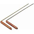 Spiritual Gifts Copper Dowsing Rods; 13.5in/34cm Long with 4.7in/12cm Copper Handles; Use for Finding Water/Minerals/Oil/Geopathic Stress Lines/Lost Objects/Chakra & Aura Measurement