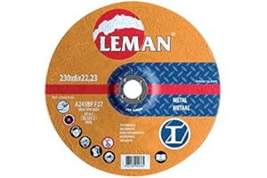 Leman 126049.05 - Pack de 5 discos para desbastar (125 x 6 x 22,23 mm)