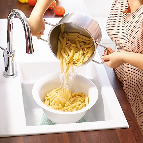 Villeroy & Boch 1360218395 Sieb/Servierschüssel, Porzellan, grün/weiß, 29,9 x 29,6 x 15,4 cm, 2 Einheiten - 2