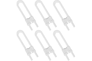 COYTEAR Premium Child Safety Cabinet Locks, 6 Packs U-Shaped Adjustable Easy Sliding Baby Safety Locks Set Reusable Drawer Baby Proofing Latches for Kitchen Cupboard Door Cabinet Closet Fridge Knob Handle