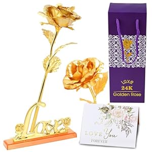 MaNeaz Rose Eternelle Rose Plaqué