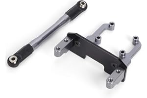 DEMERAS Soporte de servo con Varilla de dirección para Coche RC Axial SCX10 II 90046 1/10
