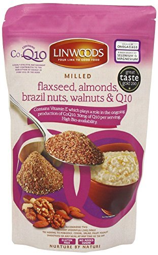 (Pack Of 6) - Organic Flaxseed, Almonds, Brazil Nuts, Walnuts, CoEnzymeQ10 | LINWOODS
