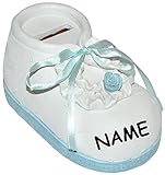 Unten befindet sich ein Gummipfropfen, der für die Geldentnahme einfach gedreht wird - die Spardose ist somit immer wieder verwendbar