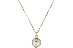 Ted Baker Perreti Logo Pearl Pendant Necklace For Women (Gold Tone/Pearl)