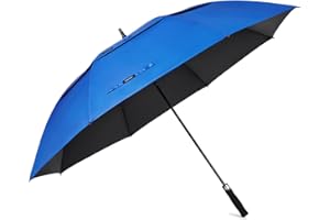G4Free 46/54/62/68/72/80 Inch UV Protection Windproof Sun and Umbrella Golf Umbrella Auto Open Double Canopy Ventilated Plus Size for Men and Women