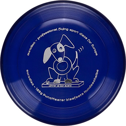 Eurodisc Mitigeur 135 g Discdogging Frisbee pour Chien résistant aux Crevaisons Puncmaster Fun Award Darkblue