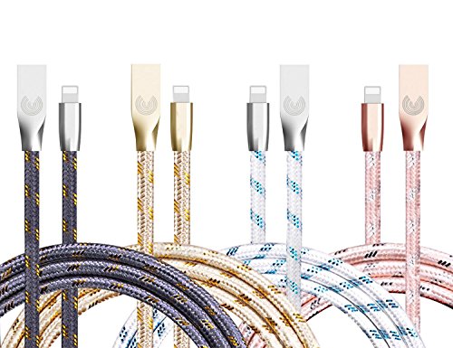 Lightning Kabel – 2m, Schwarz, Neustes Design – Sehr schnelles iPhone 7 Ladekabel – verstärktes USB Datenkabel mit Knickschutz – Für Apple iPhone 7 6 5, iPad, iPod – SWISS-QA Geldrückgabe Garantie - 9