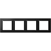 Simon &ndash; Wall Switch Frame, 4 Elements, Compatible with Simon 10, Suitable for Indoors, Easy to Mount, Compatible with Pushbut