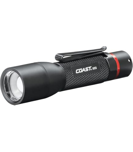 Coast XP9R 1000 Lumen USB-C Rechargeable LED Flashlight Dual Power Pure Beam