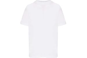 PIROIT Maglietta T-Shirt Bimbo Bimba - 100% Cotone - 150 Grammi - JHK MOD. TSRB TSRK 150 (3-4 Anni, Bianco)