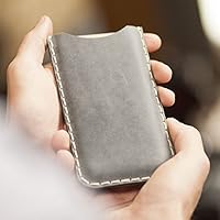 Graue iPhone X Hülle Tasche Cover Leder Etui Case Ledertasche Handyschale Gehäuse Ledertasche Lederetui Lederhülle Handytasche Handysocke Handyhülle