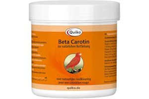 Quiko Beta Carotene 100g - Supplementary food for birds with natural red factor - For natural red colouring and colour intensification of the plumage of birds with red factor
