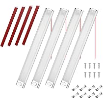 URAQT Barre de Lumière Intérieure à LED, 4PCS 12V Barre Lumineuse URAQT Barre de Lumière Intérieure à LED, 4PCS 12V Barre Lumineuse