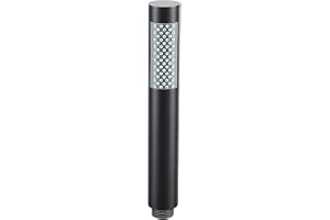 Anti Kalk Shower Head med 66 Silikonnozzlar, Vattensparande, Rostfritt 304, Smal Design, Kompatibel med Standard Slangar (Mat