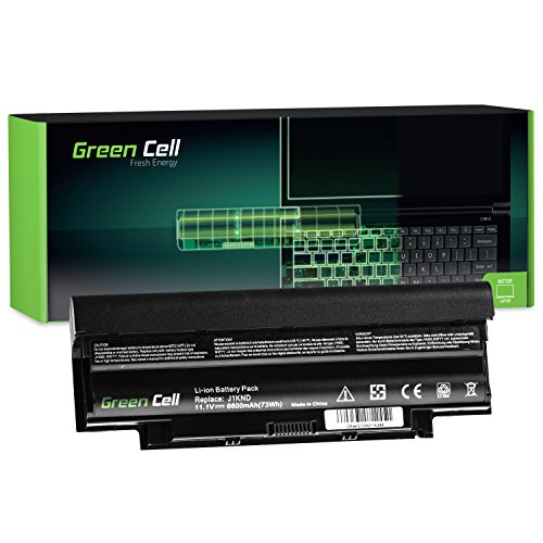 Green Cell® Extended Serie J1KND Laptop Akku für Dell Vostro 3450 3550 3555 3650 3750 1440 1450 1540 1550 2420 2520 (9 Zellen 6600mAh 11.1V Schwarz)