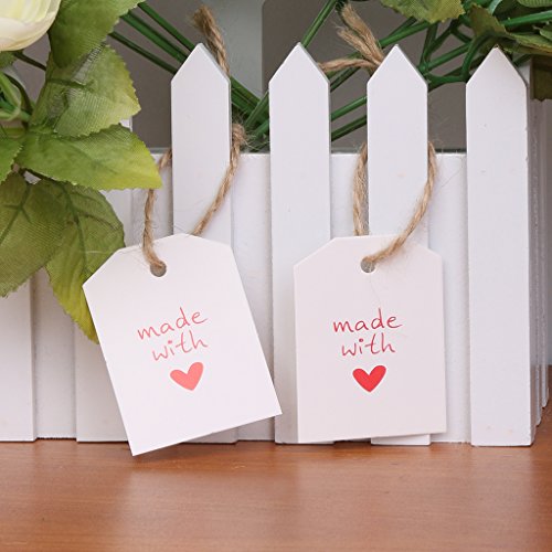 100 Hecha Con Amor Etiqueta De Papel Kraft De Boda Etiqueta Del Regalo Del Partido Cordel Blanco reviews 100 Hecha Con Amor Etiqueta De Papel Kraft De Boda Etiqueta Del Regalo Del Partido Cordel Blanco