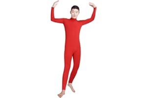 lucky baby store Jungen Männer Lycra Spandex Rollkragen Langarm Ein Stück Dancewear Ganzanzug Bodysuit