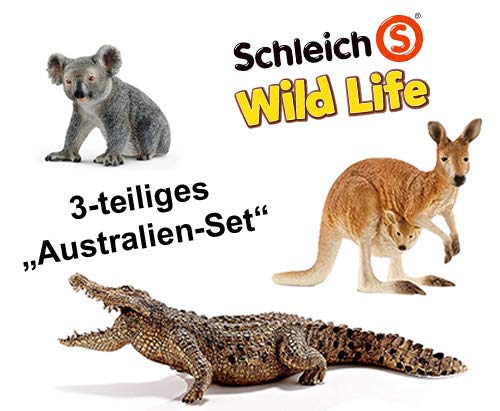 Preisvergleich Produktbild Schleich Australische Tiere mit Koalabär, Känguru und Krokodil