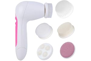 SALMUE 5 in 1 Strumento elettrico per la pulizia del viso, Detergente per pori multifunzionale Spazzola per la pulizia del viso per pulizia profonda Esfoliante Rimozione di comedone Massaggio Scrubber